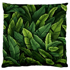 Green Leaves Standard Premium Plush Fleece Cushion Case (two Sides) by goljakoff