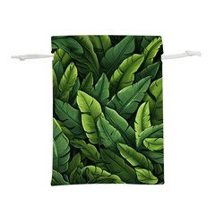 Green Leaves Lightweight Drawstring Pouch (s) by goljakoff