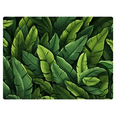 Green Leaves Premium Plush Fleece Blanket (extra Small) by goljakoff