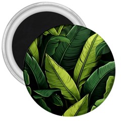 Banana Leaves Pattern 3  Magnets by goljakoff