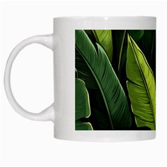 Banana Leaves Pattern White Mug by goljakoff