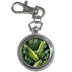 Banana Leaves Pattern Key Chain Watches by goljakoff