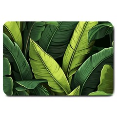 Banana Leaves Pattern Large Doormat by goljakoff