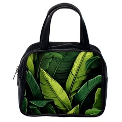 Banana Leaves Pattern Classic Handbag (one Side) by goljakoff