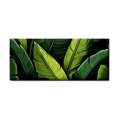 Banana Leaves Pattern Hand Towel by goljakoff