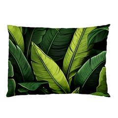 Banana Leaves Pattern Pillow Case by goljakoff