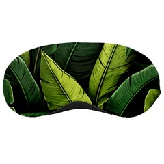 Banana Leaves Pattern Sleep Mask by goljakoff