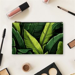 Banana Leaves Pattern Cosmetic Bag (medium) by goljakoff