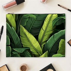 Banana Leaves Pattern Cosmetic Bag (xl) by goljakoff