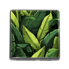 Banana Leaves Pattern Memory Card Reader (square 5 Slot) by goljakoff