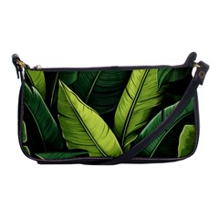 Banana Leaves Pattern Shoulder Clutch Bag by goljakoff