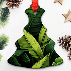 Banana Leaves Pattern Ornament (christmas Tree) 