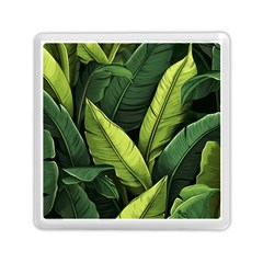 Banana Leaves Pattern Memory Card Reader (square) by goljakoff