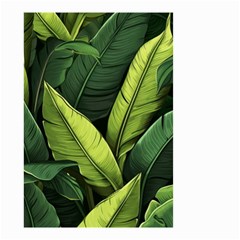 Banana Leaves Pattern Small Garden Flag (two Sides) by goljakoff