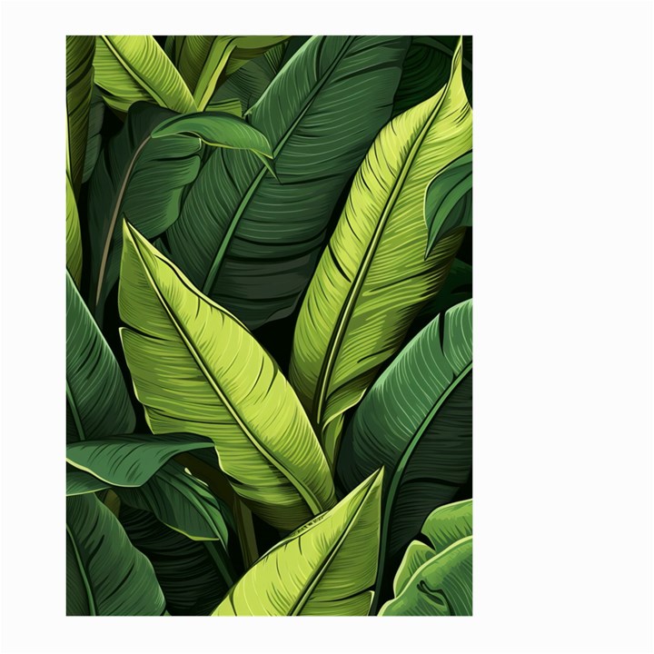 Banana leaves pattern Large Garden Flag (Two Sides)