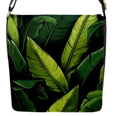 Banana Leaves Pattern Flap Closure Messenger Bag (s) by goljakoff