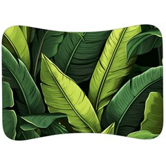 Banana Leaves Pattern Velour Seat Head Rest Cushion by goljakoff