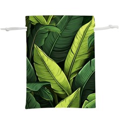 Banana Leaves Pattern Lightweight Drawstring Pouch (xl) by goljakoff