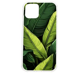 Banana Leaves Pattern Iphone 12 Pro Max Tpu Uv Print Case by goljakoff