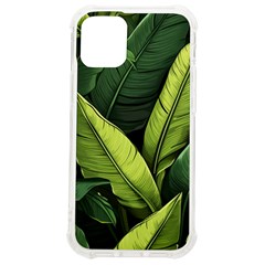 Banana Leaves Pattern Iphone 12 Mini Tpu Uv Print Case	 by goljakoff