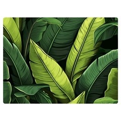 Banana Leaves Pattern Premium Plush Fleece Blanket (extra Small) by goljakoff