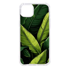 Banana Leaves Pattern Iphone 14 Plus Tpu Uv Print Case by goljakoff