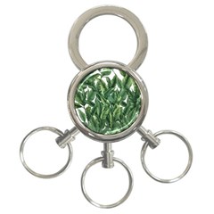 Tropical Leaves 3-ring Key Chain by goljakoff