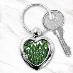 Tropical Leaves Key Chain (heart) by goljakoff