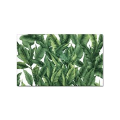 Tropical Leaves Sticker (rectangular) by goljakoff