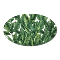 Tropical Leaves Oval Magnet by goljakoff