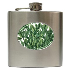 Tropical Leaves Hip Flask (6 Oz) by goljakoff