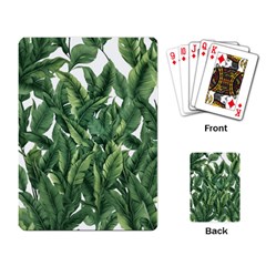 Tropical Leaves Playing Cards Single Design (rectangle)