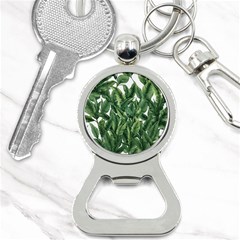 Tropical Leaves Bottle Opener Key Chain by goljakoff