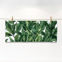 Tropical Leaves Hand Towel by goljakoff