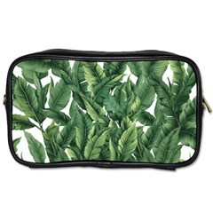 Tropical Leaves Toiletries Bag (two Sides) by goljakoff