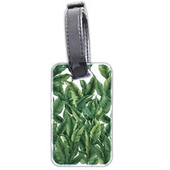 Tropical Leaves Luggage Tag (two Sides) by goljakoff