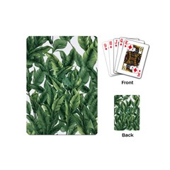 Tropical Leaves Playing Cards Single Design (mini)