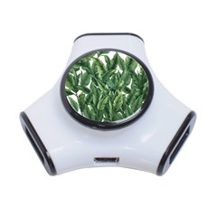 Tropical Leaves 3-port Usb Hub by goljakoff