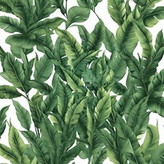 Tropical Leaves Play Mat (square) by goljakoff