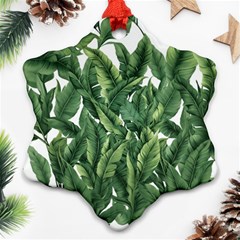 Tropical Leaves Ornament (snowflake)