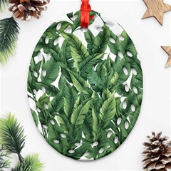 Tropical Leaves Ornament (oval Filigree)