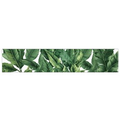 Tropical Leaves Small Premium Plush Fleece Scarf