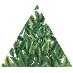 Tropical Leaves Wooden Puzzle Triangle by goljakoff