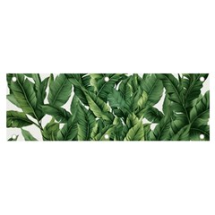 Tropical Leaves Banner And Sign 6  X 2  by goljakoff