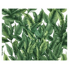 Tropical Leaves Premium Plush Fleece Blanket (medium) by goljakoff