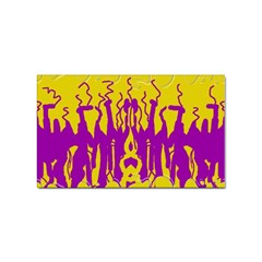 Yellow And Purple In Harmony Sticker (rectangular)