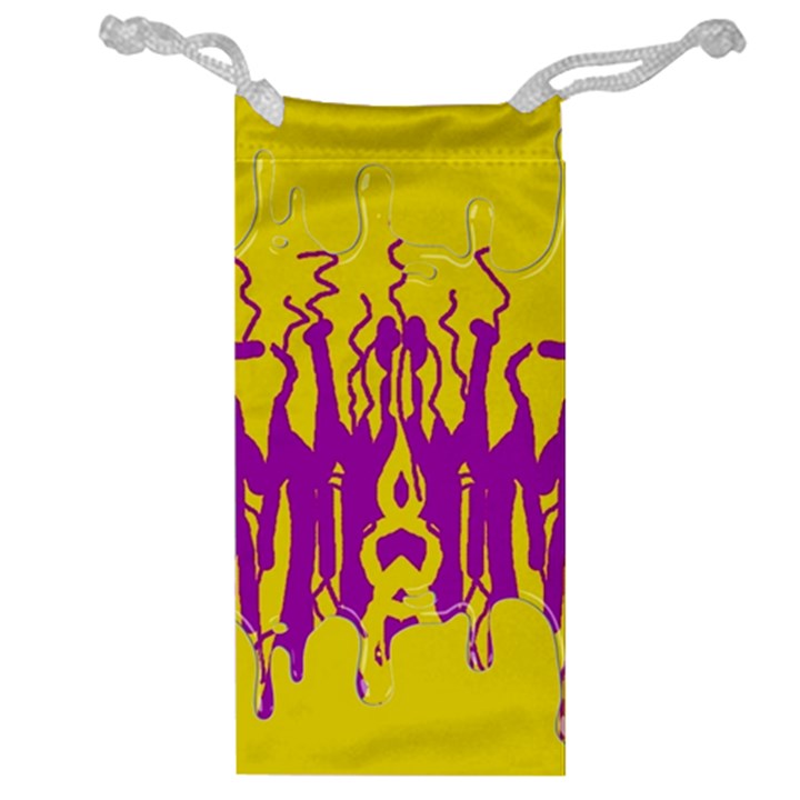 Yellow And Purple In Harmony Jewelry Bag