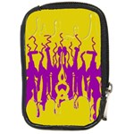 Yellow And Purple In Harmony Compact Camera Leather Case Front