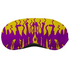 Yellow And Purple In Harmony Sleep Mask by pepitasart