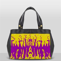 Yellow And Purple In Harmony Oversize Office Handbag by pepitasart